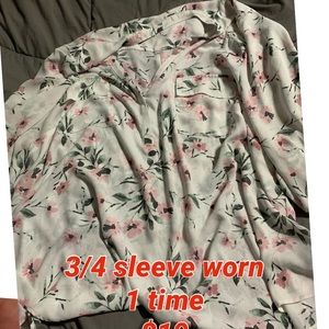 Torrid Floral Shirt Size 5